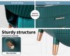 ilus Makeup Organizer Case Drawer Portable Cosmetic Jewellery Storage Box Dark Green