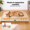 Skylos Dog Bed Washable Pet Cushion Cage Mattress Crate Mat Non Slip Soft Fleece