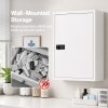 Levede Medicine Cabinet Lockable Storage Box Wall Mounted Metal Home White