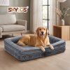 Skylos Large Dog Bed Orthopedic Support Sofa For Joint Relief Washable Grey