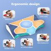 Lavio Cervical Contour Memory Foam Pillow Side Sleeper for Neck Pain Relief