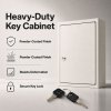 Levede Key Safe Cabinet 42-Key Steel Wall Mounted Lock Box With Labels White