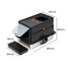 Skylos Cat Litter Box Stainless Steel Large Enclosed Toilet Tray Anti-Splashing