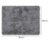 Marlow Rug Fluffy Soft Pile Carpet Non Slip Anti Shedding for Living Room Grey