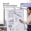 Levede Magnetic Whiteboard with Foldable Tripod Dry Erase For Office,White