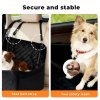 Skylos Dog Booster Car Seat Travel Carrier Bed Basket for Pet up to 55lbs Black