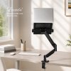 Levede Single Monitor Arm Tray Laptop Stand Adjustable Gas Desk Mount Black