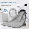 Marlow Corduroy Sofa Cover Pet Friendly Non Slip Washable 70 x 180cm Light Grey