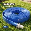 TradeRight Hose Pipe 1 Inch Reinforced PVC 20m for Home Pool Drainage Pump Blue