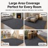 Marlow Rugs Living Room? Faux Wool Carpet Rebound Foam Non Slip Washable Grey