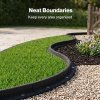 Lambu Garden Edging Border 5 Pack Bendable Lawn Landscape Edging Paths Grey