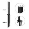 Traderight Fence Post Repair Stakes Kit Powder-Coated Metal Garden Fence Support
