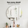 Levede 40cm Round Wall Mirror Frameless Tempered Glass Explosion-Proof Decor