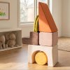 Dekko Soft Play Set Foam Blocks Baby Climbing Blocks Vellum Suede Multi-Colour