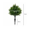 Lambu Artificial Cedar Topiary Balls Set of 2 Ground Spike Patio Garden Green