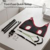 Skylos Dog Grooming Table Arm Adjustable 270 Steel Clamp Hammock for Home Black