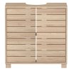 Levede Bathroom Under Sink Cabinet Basin Storage Cupboard 2 Door Oak Vanity Unit