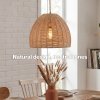 Emitto Ceiling Light Shade Pendant Woven Lampshade Natural Lightshade Easy Fit