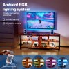 Levede Wooden TV Cabinet with RGB LED Light 120cm TV Stand Storage Unit Max 55