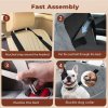 Skylos Dog Booster Car Seat Portable Travel Carrier Bed Basket Pet Puppy Grey