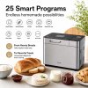 Spector Bread Maker 25 In 1 15H Timer 3 Loaf Sizes with LCD for Home Baking