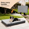 SKYLOS Washable Dog Bed Waterproof Plush Non-Slip Pet Mattress for Large Dogs