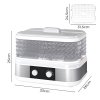 Spector 5 Tray Stainless Steel Food Dehydrator Jerky Fruit Vegetable Dryer White