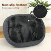 Skylos Dog Bed Luxury Soft Washable Puppy Cat Cushion Mattress Corduroy Grey M