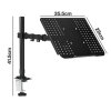 Levede Laptop Desk For? Adjustable Riser With Rotatable Monitor Mount Black