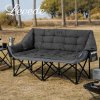 Levede Folding Double Camping Chair 2 Seater Outdoor Sofa Chair Heavy Duty 300KG