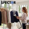 Spector Upright Garment Clothes Steamer 3.3L Vertical Standing Steamer 4 Levels