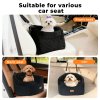 Skylos Dog Booster Car Seat Safe Puppy Travel Carrier Bed Bag Basket Pet Black