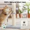 Skylos 51cm Cat Scratching Post Strong Natural Sisal Heavy Duty Base with Ball