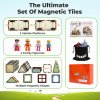 Dekko 100PC Magnetic Building Tiles Kid Creative 3D Educational Construction Toy