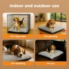 Skylos Pet Dog Bed for Calming Anti Anxiety Soft Plush Cushion Mat Washable