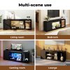 Levede TV Stand Entertainment Unit TV Cabinet Stand Storage with LED 140cm Black