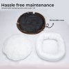 Skylos Dog Bed Cat Beds Washable Large Puppy Soft Warm Calming Cushion Round