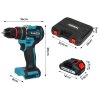 Traderight 96 in 1 Cordless Electric Drill Set Driver Screwdriver Rechargeable