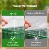 TOQUE Seed Trays 5Pc Clear View With Lids 40 Cell Propagators For Plants Green