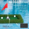 Centra Floating Golf Green Mini Mat Set Putting Turf Pool Water Outdoor 60x30CM