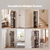 Levede Shoe Rack Storage Organiser 9 Tier Industrial Shoe Shelf Adjustable Brown