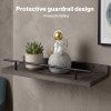 Levede Floating Shelves Set of 3 Wooden Wall Mounted Shelves Storage Black