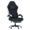Levede Office Desk Chair Fabric Gaming Recliner Adjustable Height Swivel Black