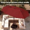 Mountview Large Parasol Patio Umbrella Outdoor Garden Pool Sunshade Double-Sided