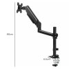 Levede Single Monitor Arm Adjustable Desk Mount with Cable Management Black
