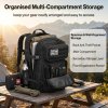 Swifto Military Backpack 45L, Tactical Backpack, 900D Oxford, Black