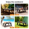 Levede Folding Camping Table Mini Aluminium Portable Picnic Desk Lightweight