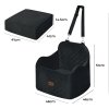 Skylos Dog Booster Car Seat Portable Pet Puppy Travel Carrier Bed Basket Black