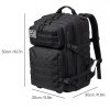 Swifto Military Backpack 45L, Tactical Backpack, 900D Oxford, Black