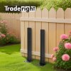 Traderight Fence Post Repair Stakes Kit Powder-Coated Metal Garden Fence Support